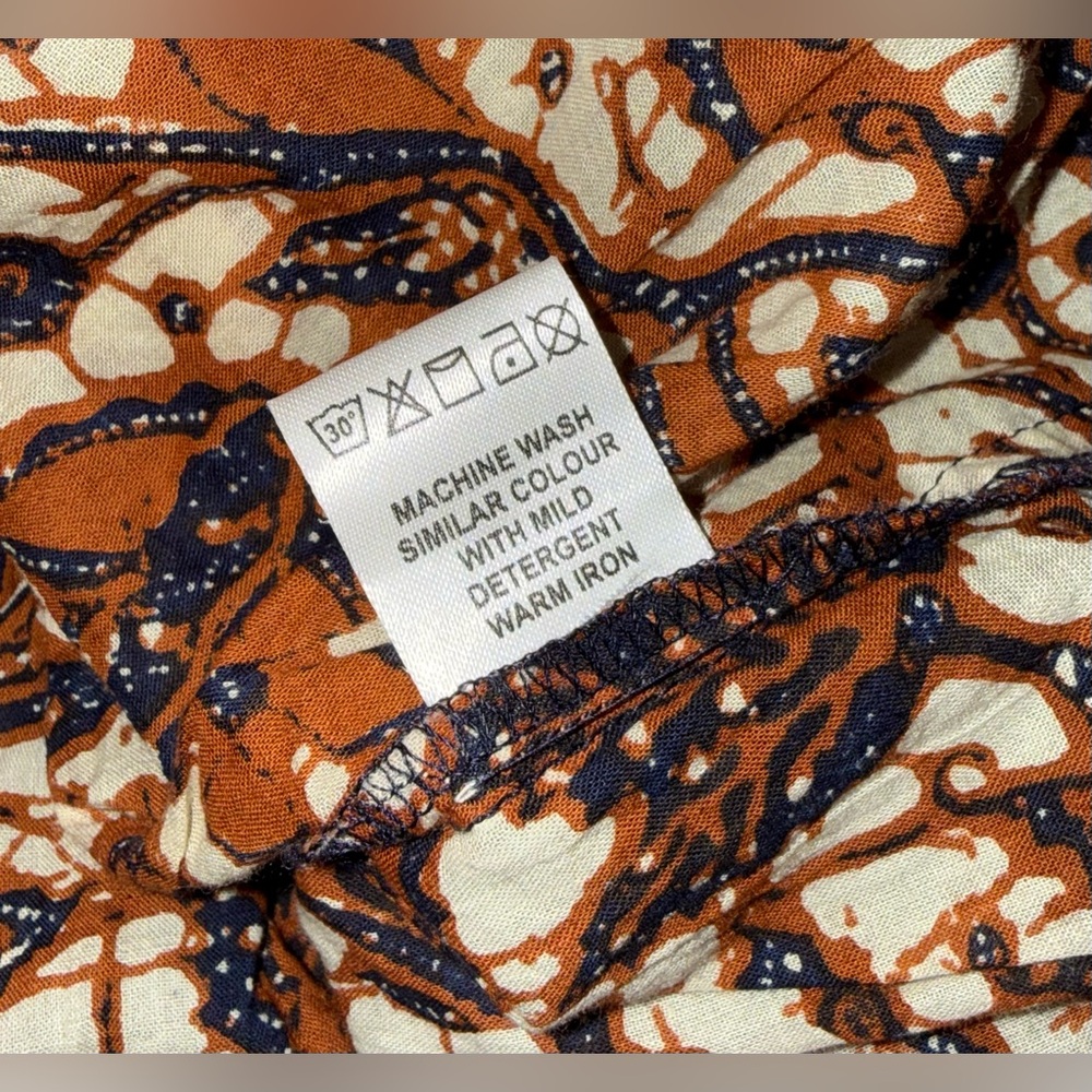 Anthropologie Love The Label 100% Cotton Mirabelle Ruffled Maxi Dress S Honey - Picture 11 of 11